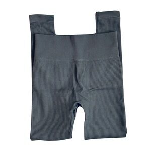 Amazon Charcoal Ribbed Leggings